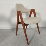 6 "compass" teak chairs by Kai Kristiansen for sva m-bler, 60s