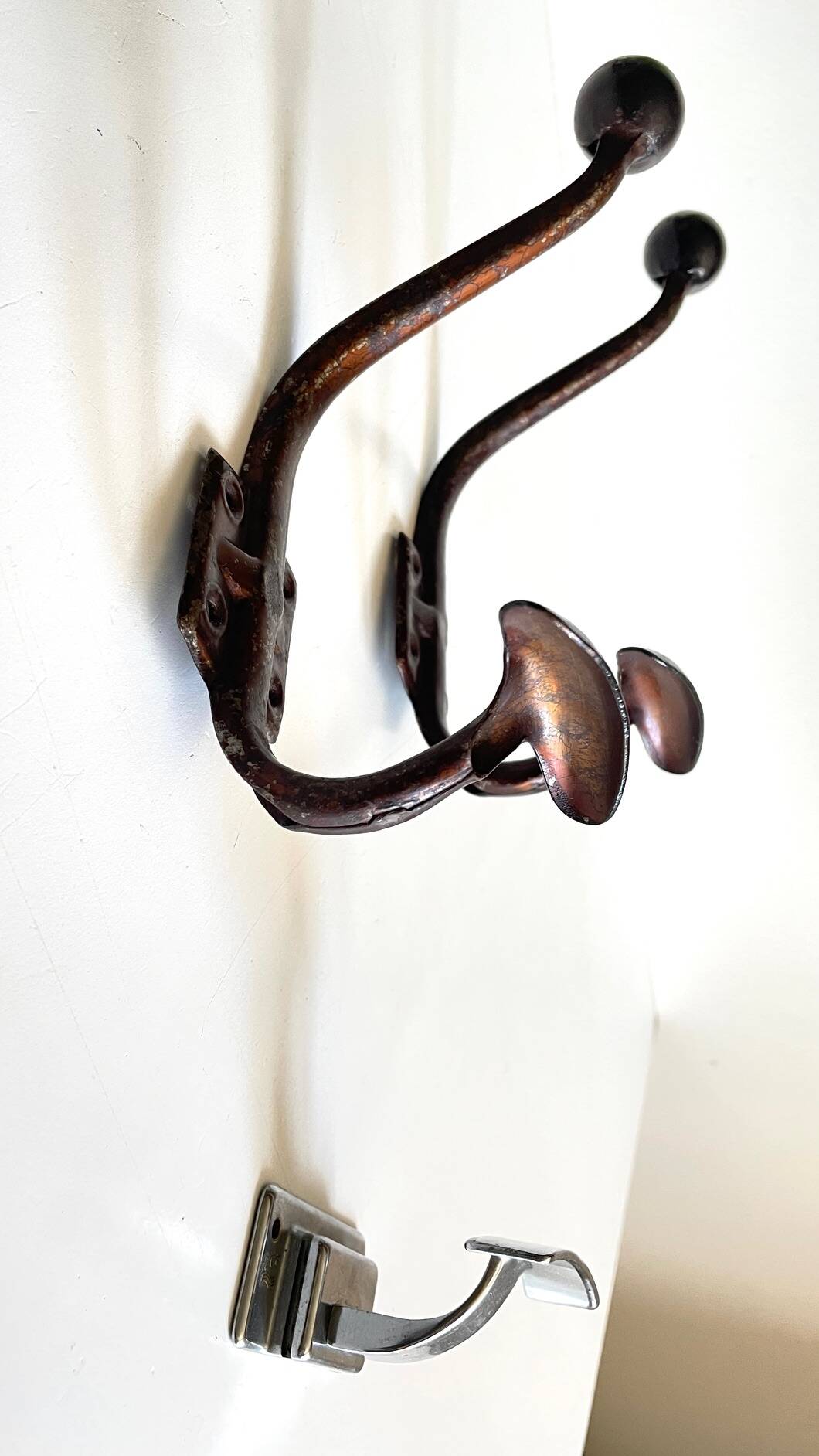 Pateres vintage metal patina