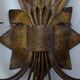 Gold leaf wall light
