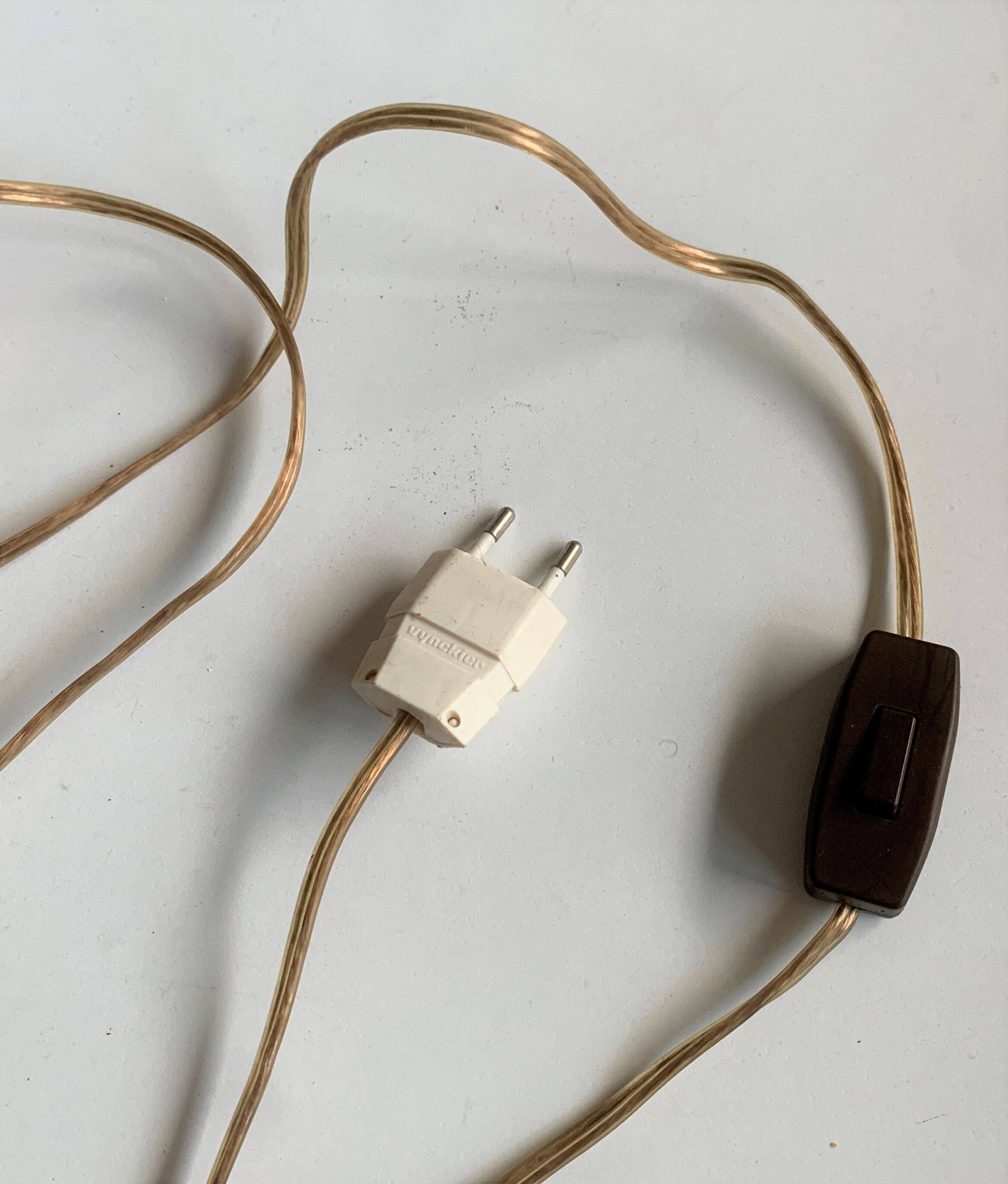 Ambient spot in orange glazed terracotta from the 1960s