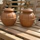 Pair of vintage terracotta lamps from the 1970s