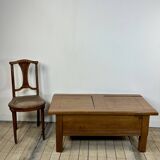 Solid oak coffee table 1980