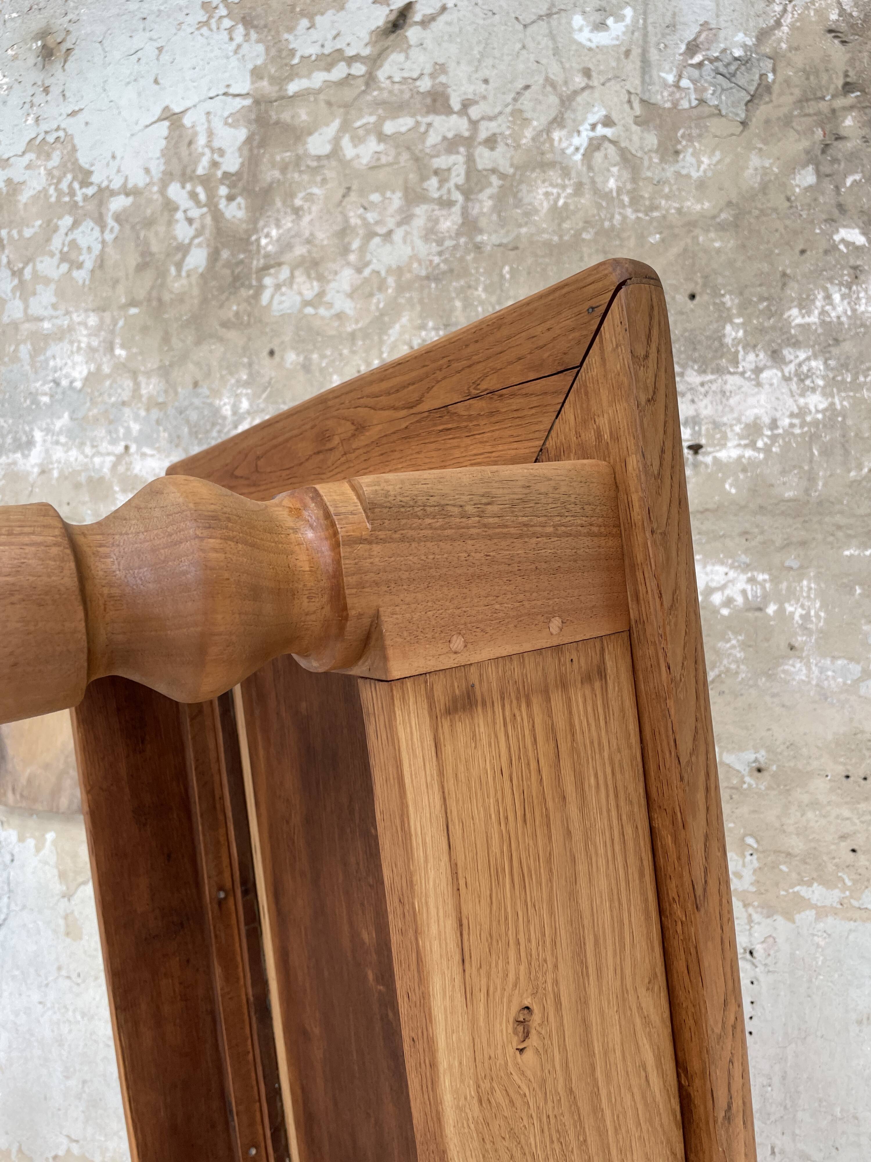 Solid wood farmhouse table