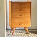 1950s chiffonnier with compass feet