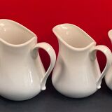 Series of 5 white milk jars cosy & trendy, guest room