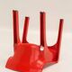 Set de 4 fauteuils "Gaudi" rouges de Vico Magistretti pour Artemide