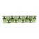 Set of Nine Green Hand-Blown Glass Drinking Glasses, Empoli, Italy