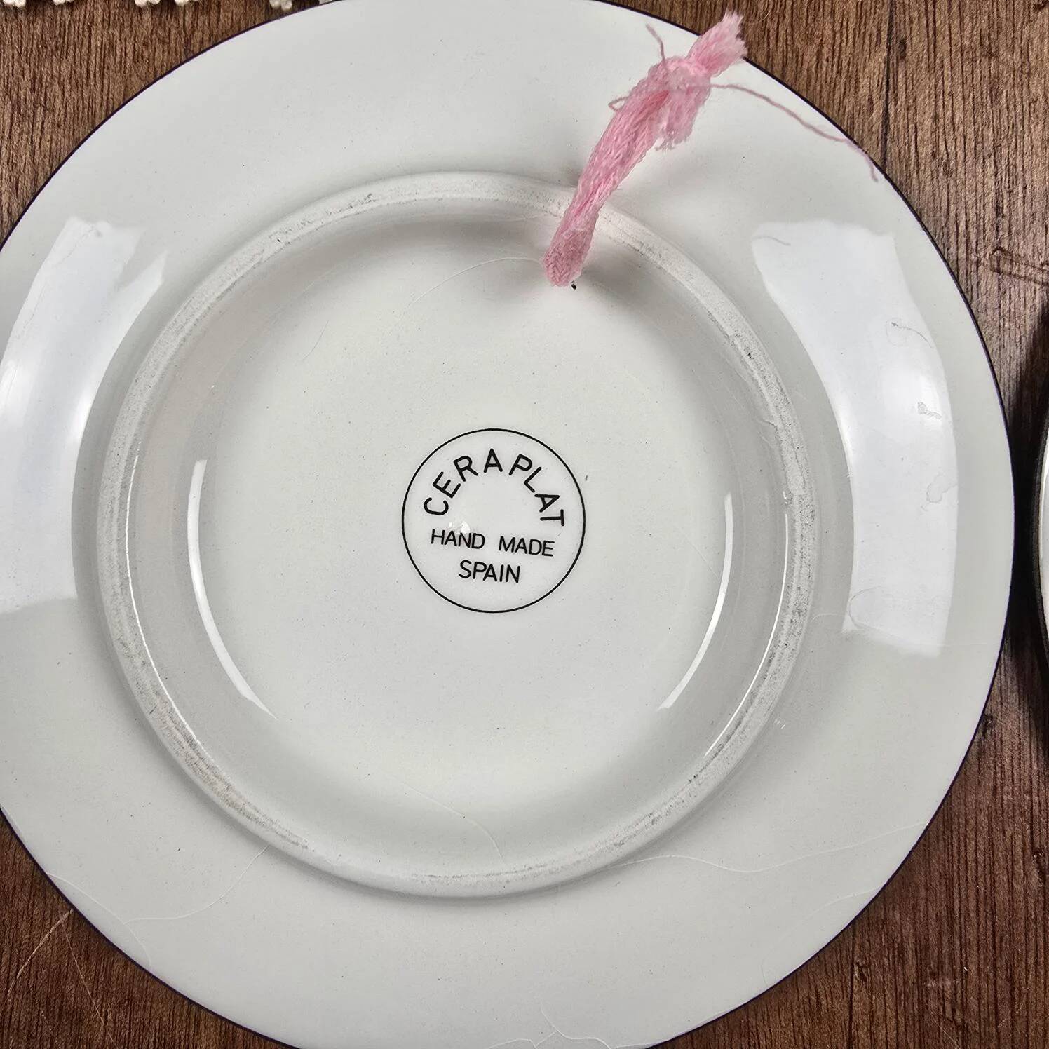 Set of 2 decorative plates ceraplat spain – still lifes