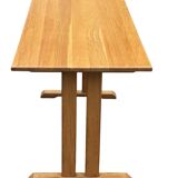 Vintage shaker dining table in oak minimalist design 70's