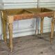 Louis XVI Console in Gilded Wood, Grey Ardennes Marble, 18th Century