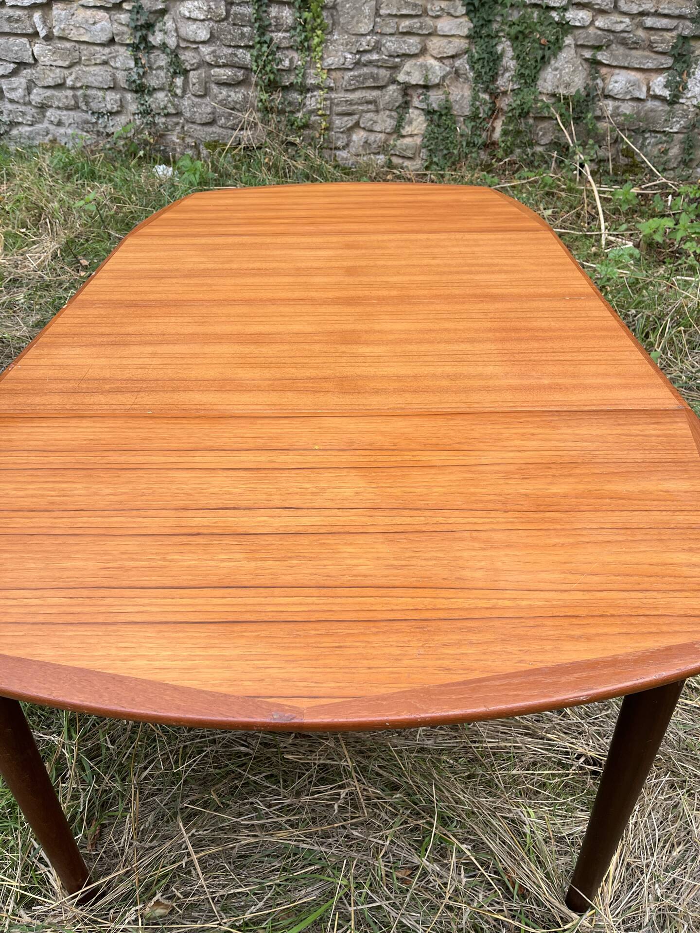 Table à rallonges bois vintage Années 60