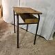 Bureau d'écolier 1950 une place taille adulte avec casier