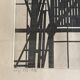Lithograph by Rasmus Nellemann signed 1976 industrial structure