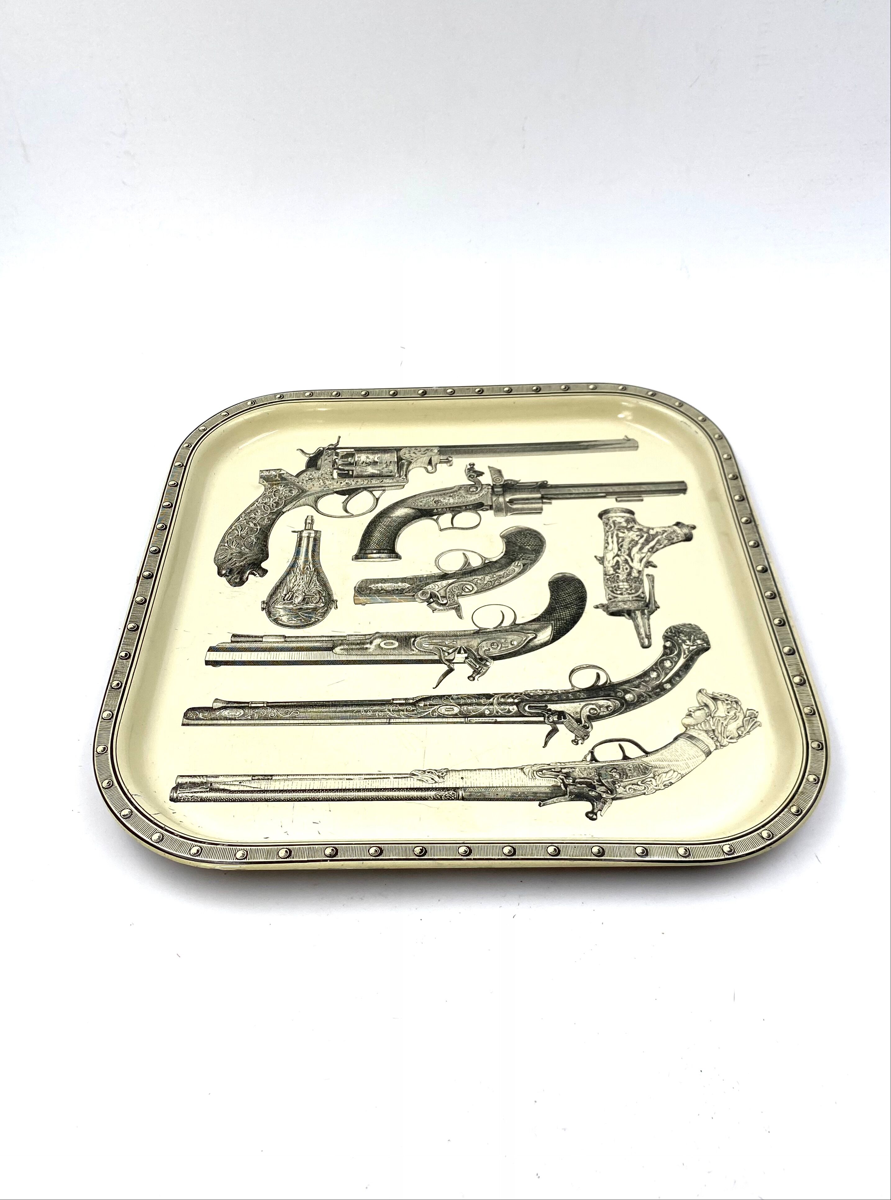 Piero Fornasetti, 'Guns' Tray, Atelier Fornasetti, ca. 1960