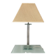 Vintage Hollywood Regency Acrylic Table Lamp with Original Woven Shade