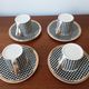Set of 4 cups Salins France, 50s/60s