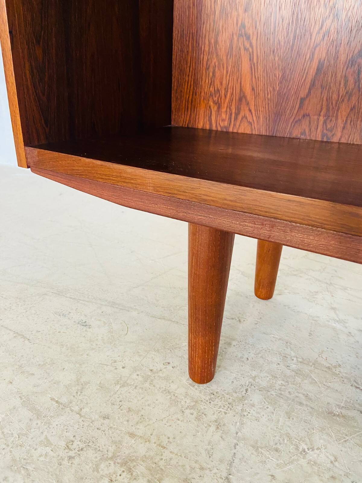 Vintage Danish mid-century retro rosewood bookcase 1960s