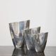 Vase moyen "Sillage" en fonte d'aluminium, 1970s