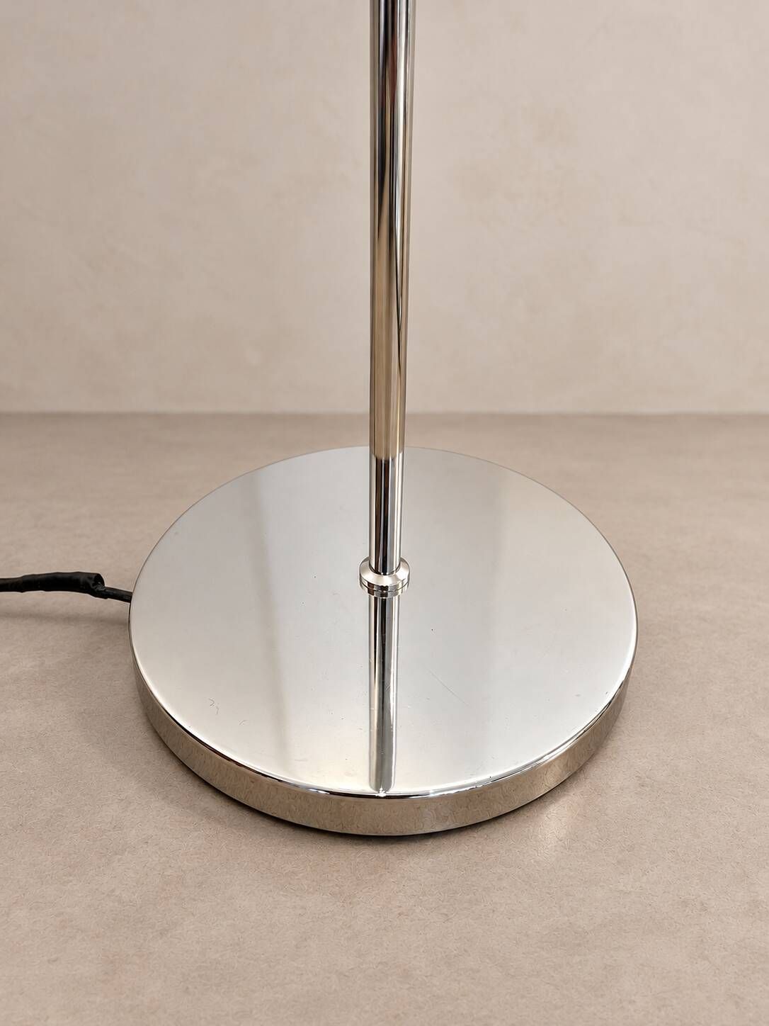Chrome "projector" floor lamp