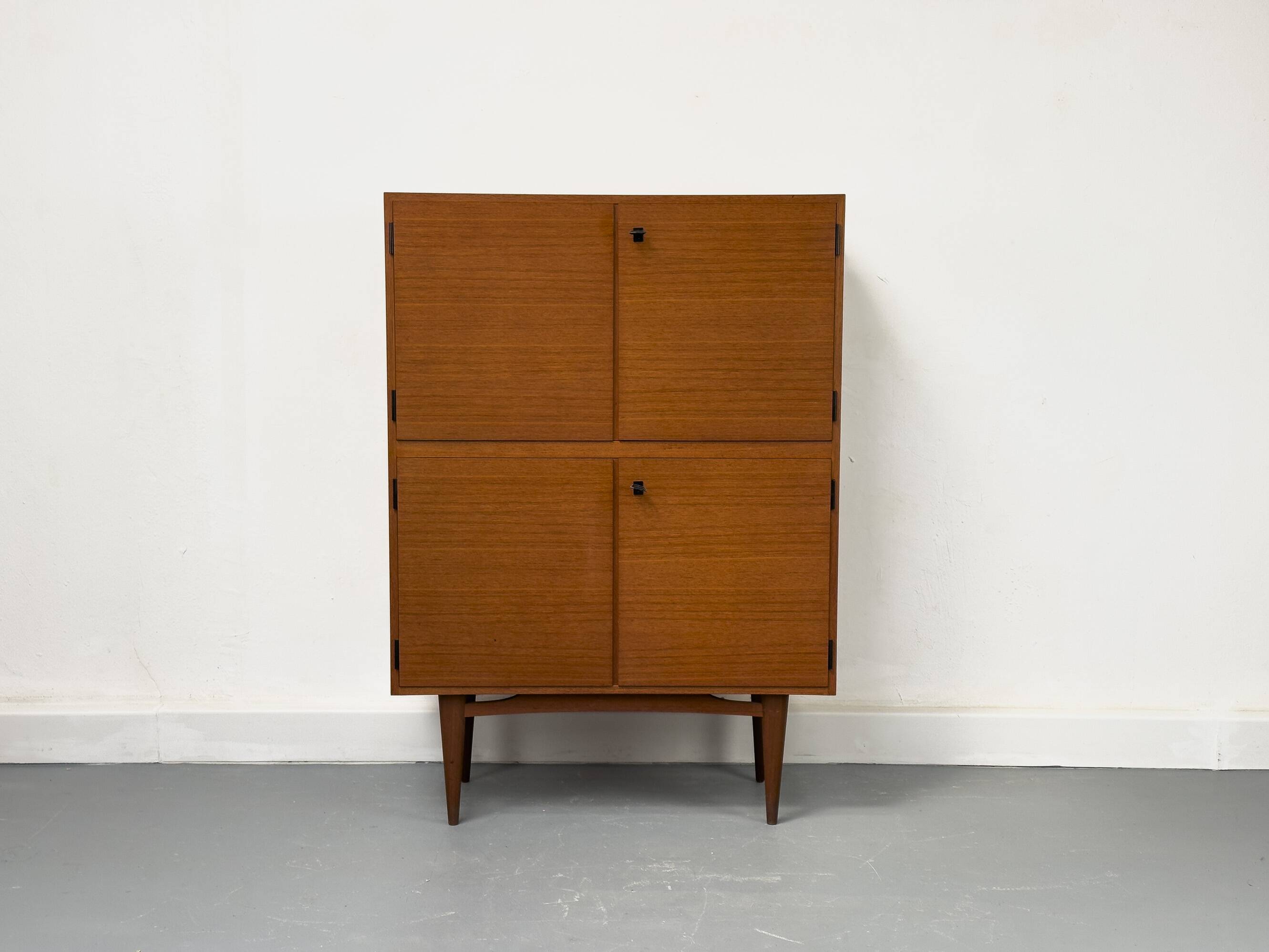 Mid-Century Teak Highboard Cabinet, 1963