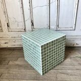 Cube sofa end in mosaic