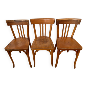 3 Chaises bistrot dont
