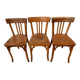 3 Chaises bistrot dont 2 Baumann