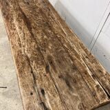 Sturdy old industrial coffee table in oak