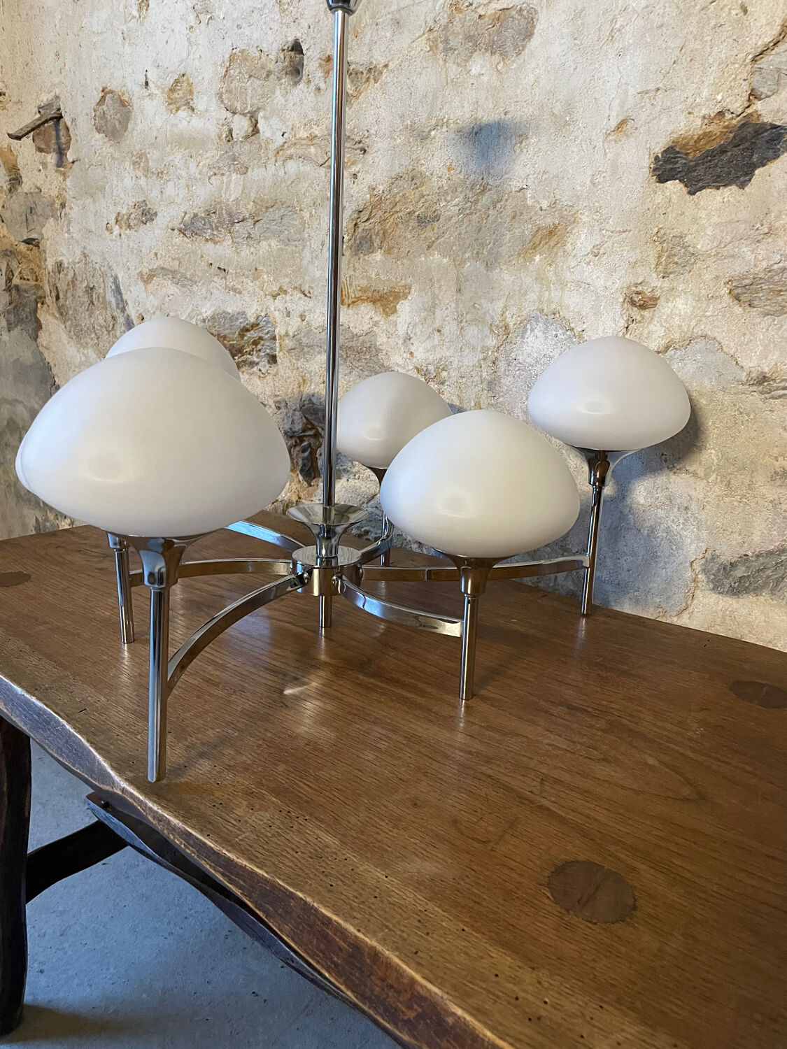 Asymmetrical chandelier Goffredo Reggiani 1970s