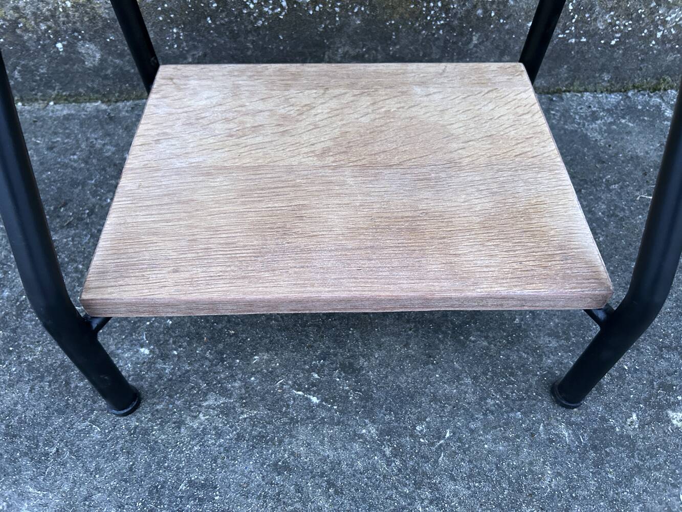 Vintage boarding school bedside table, 1950s