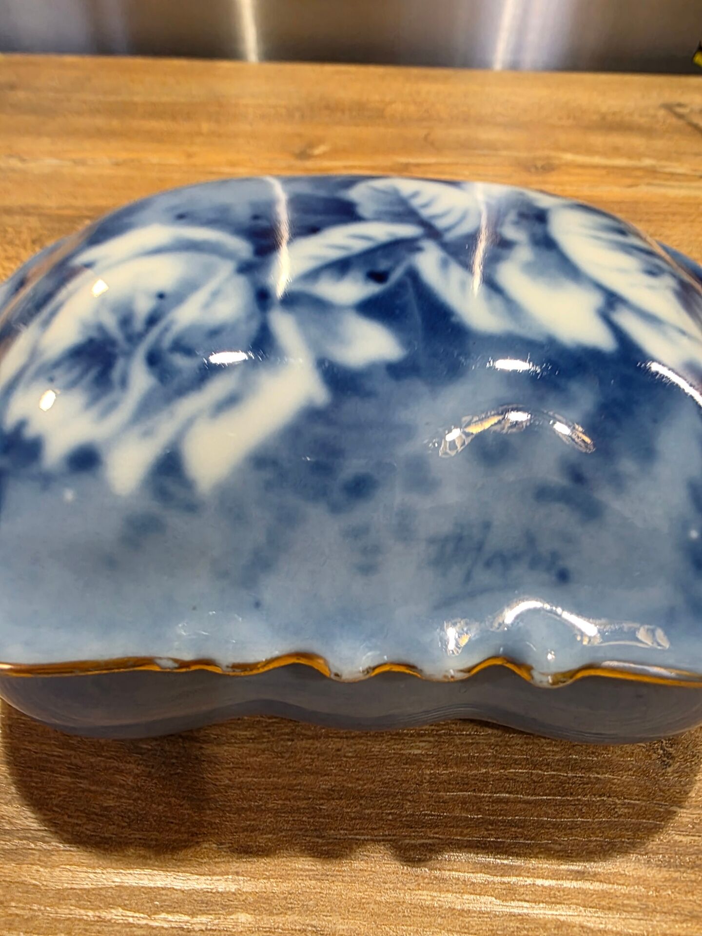 Jewellery box / Antique Limoges porcelain box "Pallas"