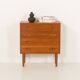 Petite commode en teck à 4 tiroirs, Danemark, années 1960