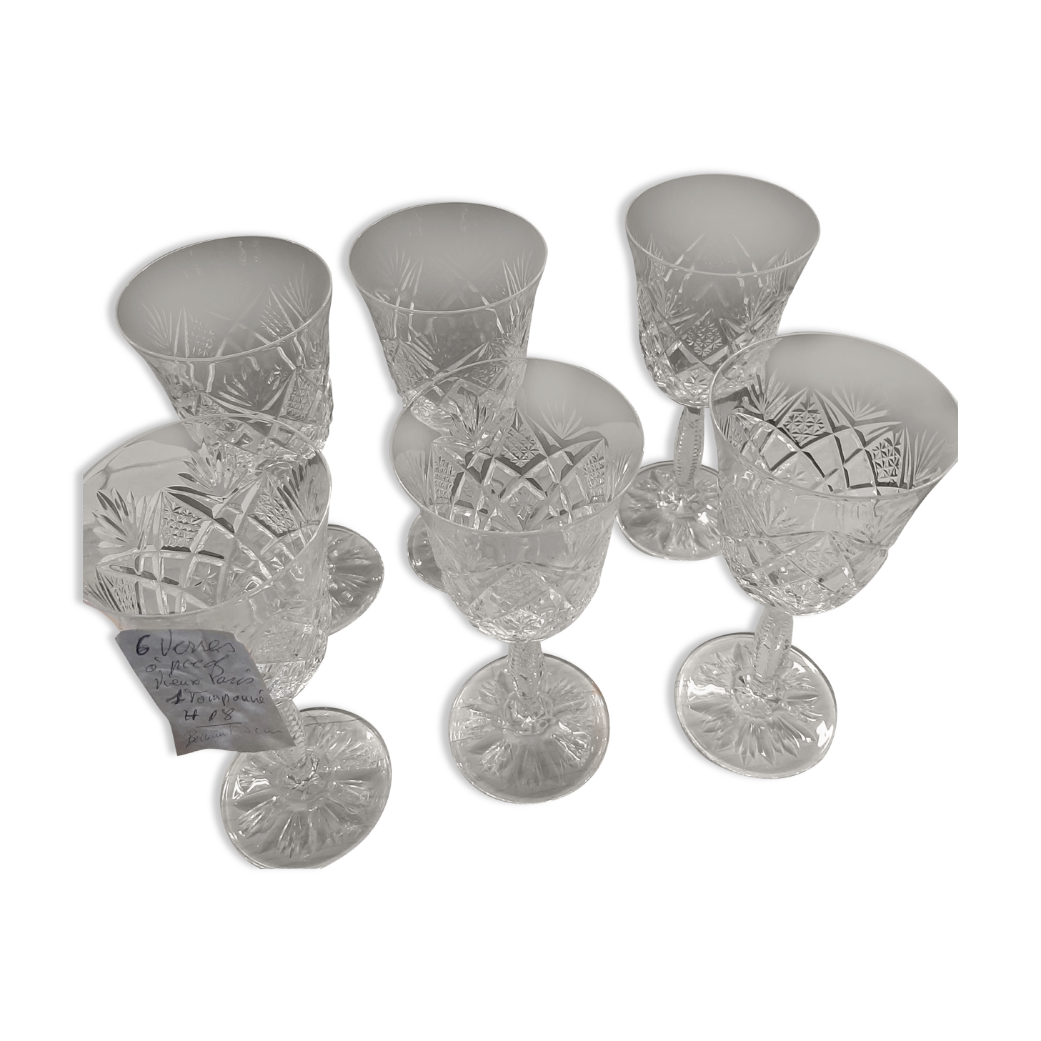 Old Paris crystal glasses