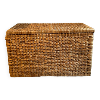 Coffre rangement osier