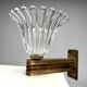 Murano Glass Wall Lamps attributed to Ercole Barovier, Italy, 1940s, Set of 4