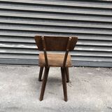 Brutalist wooden chair, year 30/40