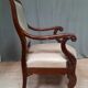 Fauteuil en acajou à crosse
