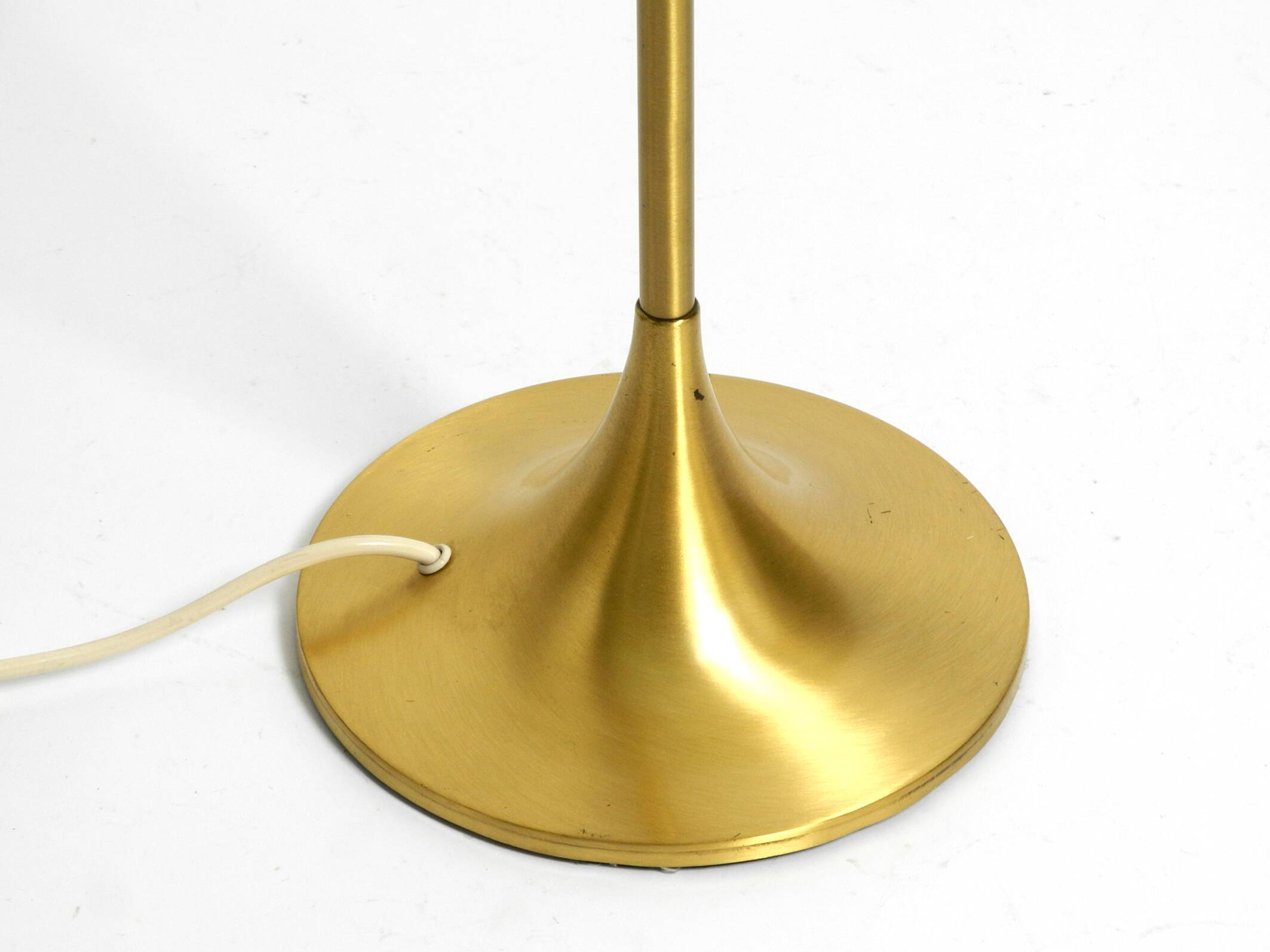 1960s table or floor lamp with a large glass ball from Sölken Leuchten