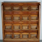 Large Dutch Beech Haberdashery Shop Cabinet, 1920s/30s