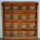 Large Dutch Beech Haberdashery Shop Cabinet, 1920s/30s