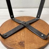 Biénaise fixed industrial workshop stool, circa 1940