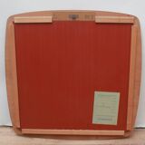 1960s wall mirror in teak