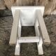 Vintage White Wood Milking Stool