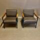Armchair metal and teak 1950