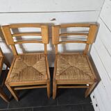 4 straw chairs