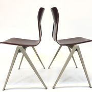 Lot of 4 vintage chairs Galvanitas S22 in the Netherlands