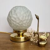 Lampe à poser globe vintage art déco