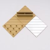 Ensemble modulaire vintage italien en bois circa 1970