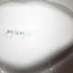 Numbered decorated porcelain quarter dish for hors d'oeuvre or other