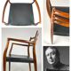 Danish Modern roosewood and leather Mod. 62 Niels Møller chair, 1962